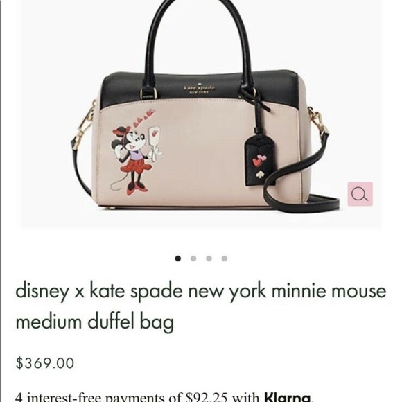Kate Spade Minnie Mouse Duffle bag Brandnew - Picture 2 of 3